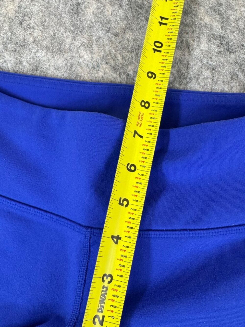 Alo Yoga Electric Blue Leggings Sz S Ankle Moto Low Rise - Picture 5 of 10